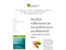 Tablet Screenshot of gesundheitszentrum-bluetenhof-berlin.de